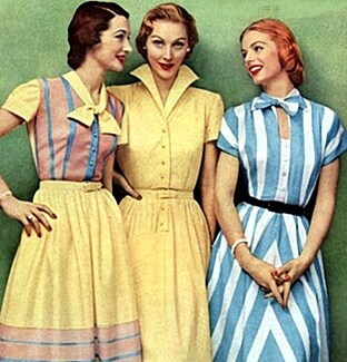 1950s everyday women's dresses