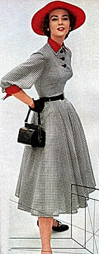 1950s swing style dress