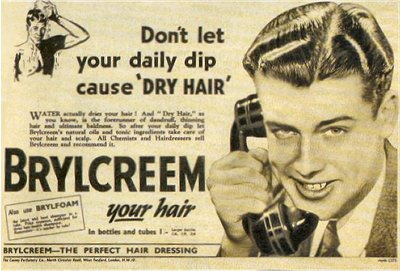 Vintage Brylcreem-The Perfect Hair Dressing advertisement ad.