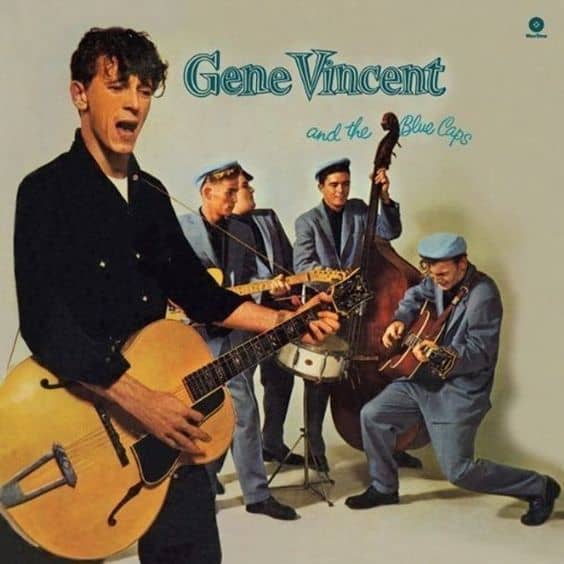A poster of Gene Veincent and The Blue Caps.