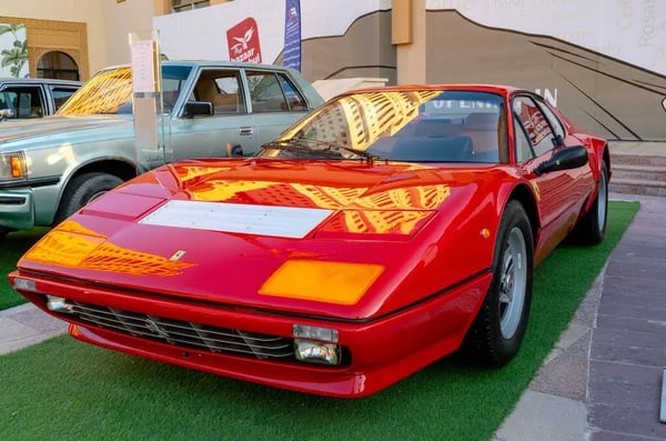 Doha Qatar March 2020 1984 Ferrari 512 Classic Sports Car — Stock Photo, Image
